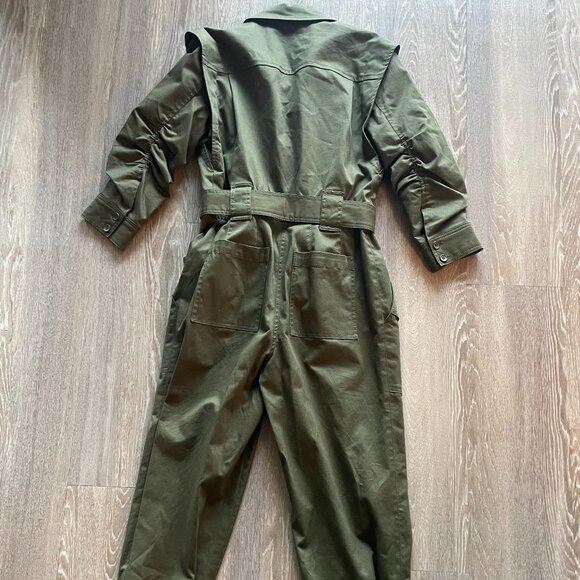 DEREK LAM 10 CROSBY Women's Chester Jumpsuit Size 2 In Green - Picture 7 of 7